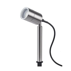 Free Shipping Flood Lighting Mini Silver Spotlight Waterproof IP65 Outdoor Led Spike Outdoor Mini Spot Light
