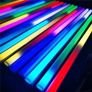 Full Color SPI DMX Addressable SMD5050 Pixel Linear RGB LED Tube Light Bar Programmable for Landscape Application