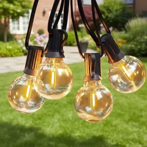 G40 Plastic Globe String Lights Garden Waterproof LED Remote Control CE Certified 110V 220V Wedding Camping Holiday Decor