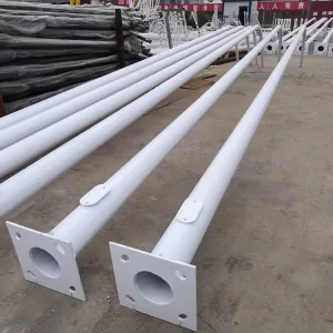 Galvanized High Mast Flood Stadium Lighting Poles