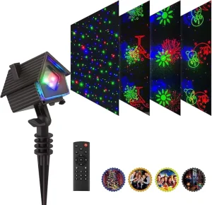 Garden Light Forest Cabin Laser Projector Different Theme Laser Light for Halloween Party New Year Birthday Christmas