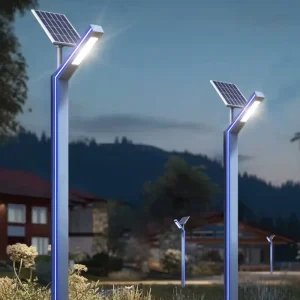Garden Street Light Pole Light Pole Front and Rear Light Emitting 3m 4m 5m 6m Single Arm Aluminum Alloy