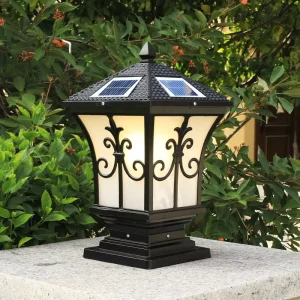 Garden Villa Gate Outdoor LED Aluminum 12V 80 IP65 Solar Pillar Lamp Waterproof Lamp Yard Fence Pillar Light