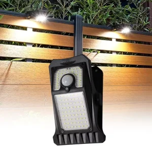Good Price Outdoor Balconies Clip Lamp Ip65 Waterproof 3 Modes Solar Charging 5W Led Wall Lamp Solar Garden Light