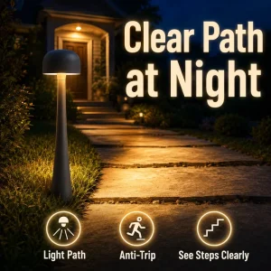 H0.8m Easy Install Villa Garden Lawn Lights LED Bollard Light Aluminum Alloy IP65 Multi CCT Wide Voltage Outdoor Lighting