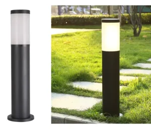 H800mm Garden LED Pillar Bollard Light With 15W E27 Base Corn Bulb Outdoor Lawn Landscape Lighting Spotlight Pathway Yard Lamp