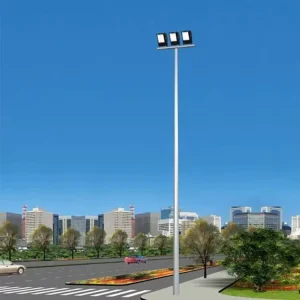 High Brightness 300W 500W LED Flood Light Pole 20M 25m 30m High Mast for Airport & Street Lighting for Roads & Roads