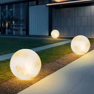 High Brightness Solar Powered LED Moon Lamp IP65 Waterproof Warm Light RGB 16 Colors Motion Sensor Garden Yard Lawn Lights