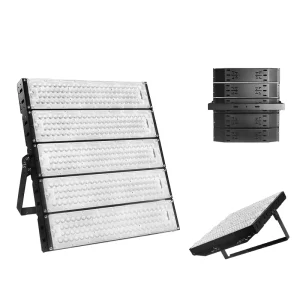 High Mast 1000 Watt LED Flood Light IP65 Waterproof Outdoor Tennis Court Stadium Light Aluminum High Mast 750W Flood Light