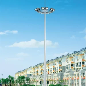 High Mast Lighting Pole for Large Area Outdoor Lighting Steel High Mast Pole With Hot Dip Galvanized Surface