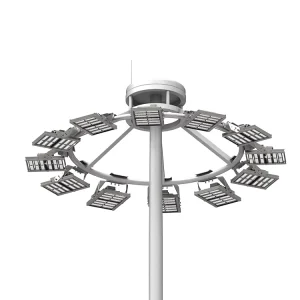 High Power 1200W 2400w 25m 30m High Mast Lighting Pole Tower Stadium Light Street Light