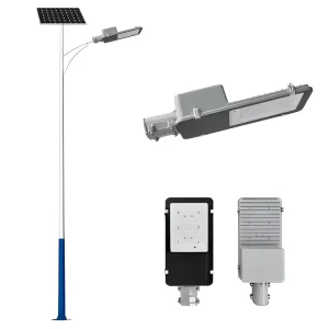 High Power 50W-300W LED Solar Street Light IP65 Weatherproof Long Lighting Time Residential Ra80