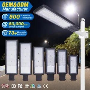 High Power Outdoor IP66 Waterproof Aluminum Courtyard Lamp 30W 50W 100W 150W 200W 300W 3030 SMD LED Street Light