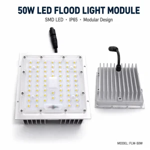 High Power Square 50W LED Module Flood Light Panel with Heat Sink LED Module OEM Factory Direct Supply