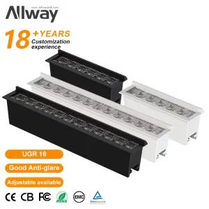 High Quality Commercial SMD Wall Washer Showroom Light Spot 20W LED Recessed Linear Ceiling Downlight