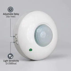 High Sensitive 360 Degree PIR Motion Detector Switch Infrared Light Control 8M Detection Distance Indoor Outdoor Use Sensor