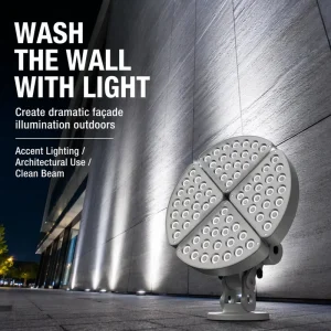 High end Circular Model Outdoor 72W High Power Flood Light for Facade Architectural Lighting Light