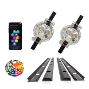High-quality Permanent Christmas Lights Tracks Waterproof Point Light Aluminum Track Suitable for Eaves House Decoration