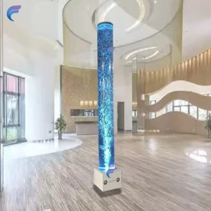 High transparent Vertical Tube Fully Display Rising Bubbles Floating Decorative Fish Scratch resistant and Durable