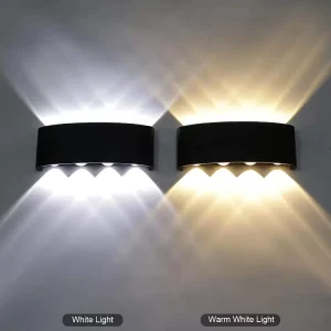 Home Hotel Waterproof IP65 Classical Outdoor Aluminum Up Down Lighting LED Wall Light Wall Lamp