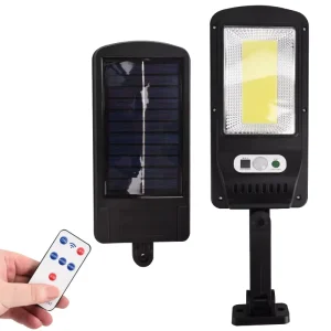 Home Human Body Sensor Remote Control Wall Solar Street Light Outdoor Waterproof Garden Light RoHS Certified