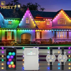House Eaves Lighting Permanent Outdoor Aluminum Track Led Christmas Decoration LED Point Light Source