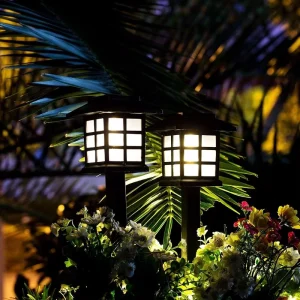 House Shape Spotlight Landscape Garden Yard Path Lawn Solar Lamps Outdoor Grounding Led Light Solar Panel LED Underground Light