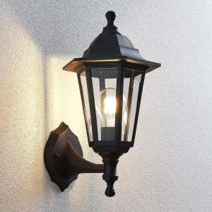 IP44 Plastic Surface Mounted Vintage Wall Lantern Lamp Outdoor LED Lighting Classic Style LED Garden Wall Light