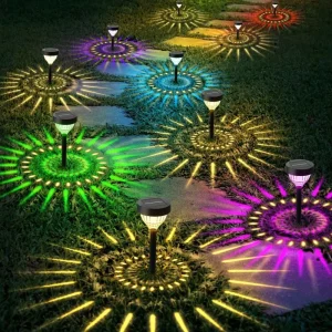 IP44 Waterproof Stainless Steel LED Outdoor Lamp Decorative Landscape Lights Warm Light Patio Garden Lawn Solar Lighting