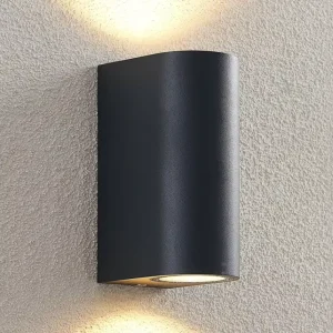 IP54 Waterproof Polycarbonate Outdoor Wall Lamp with Up Down Spot LED Lighting for Garden Use