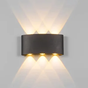 IP55 IP65 Waterproof LED Outdoor Wall Lamp, Up and Down Lighting, for Garden, Villa, Terrace, and Balcony
