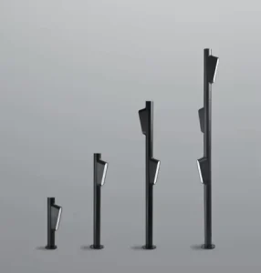 IP65 150CM 2*12W Aluminum Lighting Outdoor LED Bollard Lights Lawn Outdoor Metal Lights
