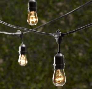 IP65 15M Commercial Grade LED String Lights S14 LED Retro Edison Filament Bulb EU Connectable Wedding Holiday Lighting Garland