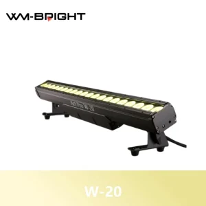 IP65 400W RGBW LED Wall Washer 20×15W Splicable Linear Stage Light Multi-Lens Outdoor Building Wash Light DMX512 Ra90 CRI