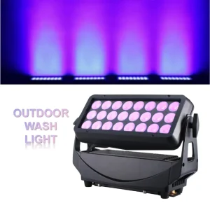 IP65 600W 24x20W RGBLAC LED Wall Washer Light with DMX512 Control, Ra90, Stage and Concert Lighting