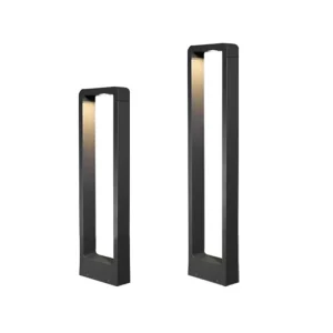 IP65 Aluminum LED Garden Bollard Lamp, Decorative Pathway Landscape Pillar Light for Lawn Paths