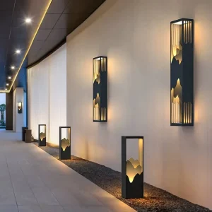 IP65 Garden Pillar Light LED Light Source with Stainless Steel Body AC Power Supply