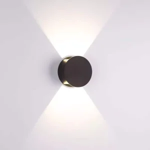 IP65 Indoor Outdoor Wall Light Round Square Aluminum Base Waterproof Garden Villa Bedroom Bedside Lighting Fixture