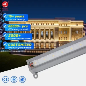 IP65 LED Facade Lighting System Linear Wall Washer Pixel Tube Light for Building Exterior Hotel City Landscape