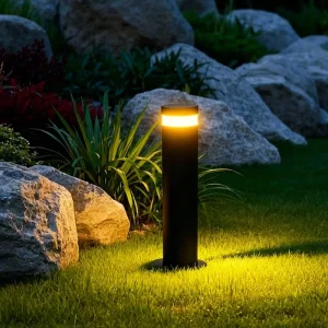 IP65 LED Solar Aluminum Lawn Lights Waterproof Dimmable Remote Control Garden Path Lights for Outdoor Landscape Lighting