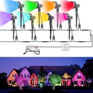 IP65 Path Lights WiFi Control Spike Base LED Lawn Light for Garden