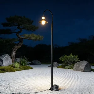 IP65 Steel Single Head LED Street Light for Garden 3 Meters Parking Lot Road Decoration AC Power Supply