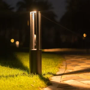 IP65 Waterproof 10W LED Black Gray 270 Beam Garden Bollard Light Outdoor Lawn Lights for Pathway Decorations in Gardens