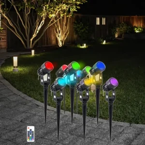 IP65 Waterproof 3W 24V RGB Aluminum LED Lawn Spotlight for Outdoor Landscape Lighting
