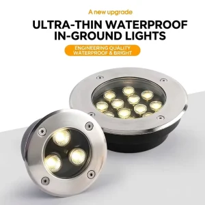 IP65 Waterproof 3W-48W LED Aluminum Recessed Underground Light, 9 Sizes, for Outdoor Garden Landscape