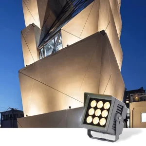 IP65 Waterproof 48W Narrow Angle LED Flood Light Die Cast Aluminum Spot Light for Garden Wall Facade Lighting