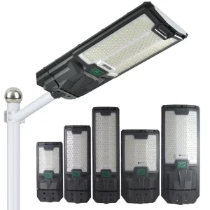 IP65 Waterproof 50W 400W LED Solar Street Lights ABS Material Garden Road Lamp for Outdoor Use