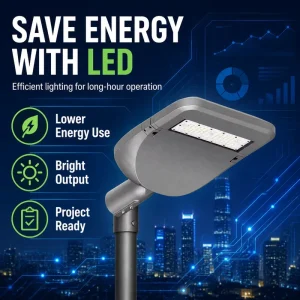 IP65 Waterproof 50W AC LED Street Light with Motion Sensor for Landscapes and Gardens