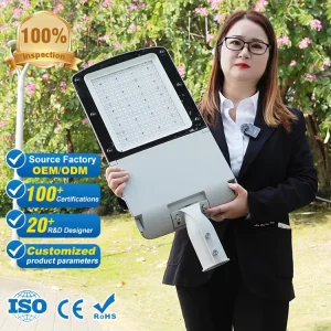 IP65 Waterproof AC85-277V Aluminum LED Street Light for Outdoor Roads, Highways, and Parking Lots 90W/120W/150W