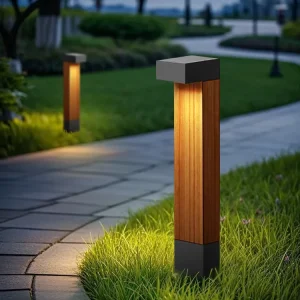 IP65 Waterproof Aluminum LED Bollard Light, Outdoor Landscape Path and Garden Floor Lamp for Lawn, Driveway, and Patio